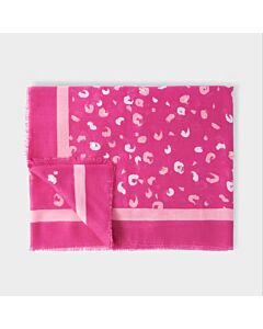 Katie Loxton Printed Foil Scarf - Leopard Brush Stroke Print